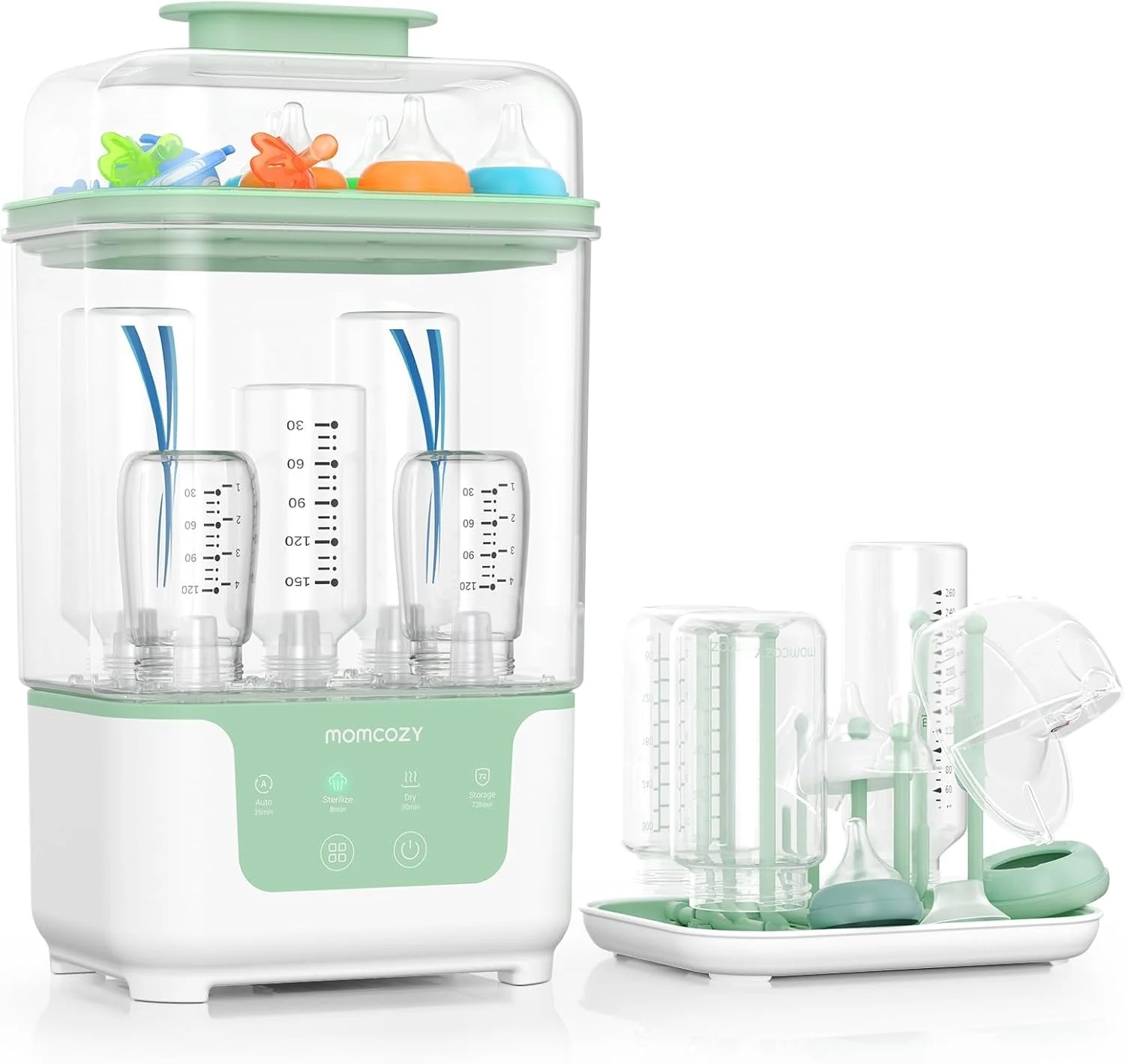 Momcozy Esterilizador y Secador Eléctrico para Biberones (6 biberones)